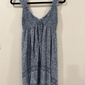 Angie Blue Floral Patterned Dress